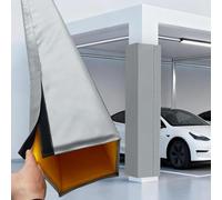 Coussin Carrée pour Poteau De Basket-Ball, Rembourrage De Protection De 71" De Haut, Protections De Poteaux De Basket en Mousse À 4 Côtés pour La Protection Joueurs(Light Gray,2PC Diameter 7x7 inch)