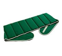 Coussin-ceinture aux graines de colza à sept compartiments avec fermeture à bande auto-agrippante - longueur environ 135cm - Vert - Coussin thermique aux graines XXL - Ceinture-bouillotte