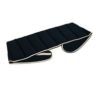 Coussin-ceinture aux pépins de raisins à sept compartiments avec fermeture à bande auto-agrippante - longueur environ 135cm - Bleu foncé - Coussin thermique aux graines XXL - Ceinture-bouillotte