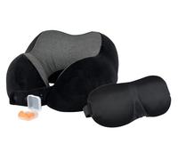 Coussin cervical à mémoire de forme avec masque de sommeil et bouchons d’oreille [Newgen Medicals]