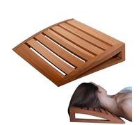 Coussin Cervical Pour Sauna - Ergonomique Anti-Dérapant En Bois Naturel Respirant - Oreiller de Tête et de Cou pour Sauna - Pour Repos Détente Soulagement Salle De Spa Usage Commercial Adultes Femmes