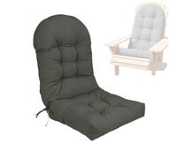 Coussin Chaise À Bascule Dossier Haut avec Attaches pour Fauteuil Jardin | Imperméables et AntidéRapants Coussins de Siège pour Patio Porche Rocker Chairs Cushions