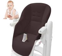 Coussin Chaise Haute Bebe, Housse Chaise Haute en Cuir PU, Housse Siège Souple avec Rembourrage pour Peg Perego, Tatamia