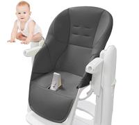 Coussin Chaise Haute Bebe, Housse Chaise Haute en Cuir PU, Housse Siège Souple avec Rembourrage pour Peg Perego, Tatamia