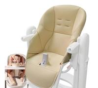 Coussin Chaise Haute Bebe, Housse Chaise Haute en Cuir PU, Housse Siège Souple avec Rembourrage pour Peg Perego, Tatamia