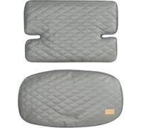 Coussin Chaise Haute Sit Up Luxe - Coussin D'assise Et De Dossier En 2 Parties Pour Chaises Hautes De La Série Sit Up Flex - Réducteur De Siège Imperméable - Design Stone Matelassé