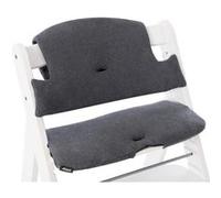 hauck Coussin Chaise Haute Bébé Highchair Pad Select, Compatible avec Chaises Alpha+, Beta+ et Arketa, Antidérapant, Double Rembourrage au Dossier, Facile à Fixer, Jersey Charbon