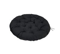 Coussin Chaise Suspendu Et Rotin Jardin 60 Cm - Rond Coussins De Fauteuil Siège Suspendue Et Papasan Papasan pour Extérieur Et Intérieur(Black,47 x 47 in)