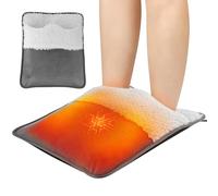 Coussin chaud pour pieds avec alimentation électrique USB 1,67 A courant de fonctionnement Tissu cristal extrêmement doux pour un confort hivernal Température modifiable Grille-pain