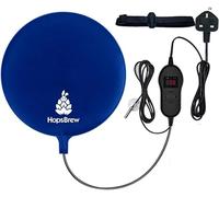 Coussin chauffant 25 W avec régulateur de température - Tapis imperméable de 30 cm pour fermentation, convient aux fermenteurs en verre et en plastique, bonbonnes, seaux - Température réglable