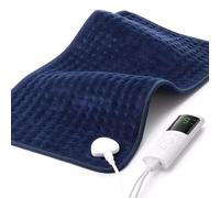 Coussin Chauffant 30x60cm pour Cou, Épaules et Dos, Couverture Chauffante, 4 Minuterie et 9 Chauffage, Cadeau pour Maman, Papa, Femmes et Hommes, Lavable(Blue)