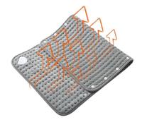 Coussin chauffant - 61 x 30,5 cm - Couverture chauffante douce et portable pour épaules menstruelles, taille, genoux, pieds, fauteuil, canapé, hommes, femmes, personnes âgées, papa, maman