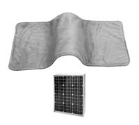 Coussin chauffant à panneau solaire pour animaux de compagnie 12 V, tapis chauffant doux IPX7, couverture chaude imperméable pour chiens, chats, chenil en plein air, camping et soins d'hiver pou