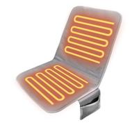 Coussin chauffant | Avec support dorsal et port USB | Coussin chauffant électrique pour chaise de bureau - Pour bureau à domicile, dortoir, camping - Longue durée d'assise