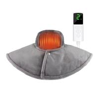 Coussin Chauffant Cervicales, Chauffe cou Cervicales Épaules avec 9 Niveaux de Chaleur, Cape Chauffante Epaule et Nuque Electrique, Tour de Cou Dos Coussins Chauffe pour Idee Cadeaux Femme Homme