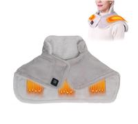 Coussin Chauffant Cervicales Sans Fil, Chauffage Electrique Couverture Thermique Contre Le Mal De Dos Epaule Et Nuque 3 Niveaux De Température Et 10h Arrêt Automatique, Cadeau De Noël