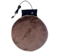 Coussin chauffant confortable à 3 niveaux de température en peluche épaisse portable USB Coussin de siège durable en peluche épaisse