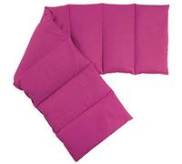 Coussin Chauffant Coussin aux pépins de raisin compartimenté en huit 75x20cm - fuchsia - Coussin bouillotte aux pépins - Coussin froid