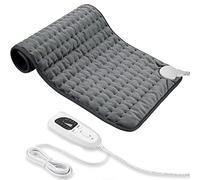 Coussin Chauffant, Coussin Chauffant éLectrique Avec ArrêT Automatique et Coussin Chauffant à 6 Niveaux de TempéRature - Lavable en Machine (Gris Foncé, 30x60 cm)