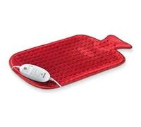 Beurer Coussin chauffant HK 44 – en forme de bouillotte, 3 niveaux, chauffage rapide – rouge