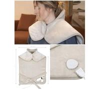 Coussin chauffant dos et cervicales 100W 9 niveaux de chaleur