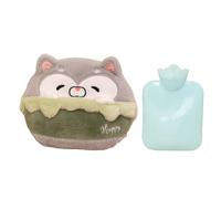 Coussin Chauffant Eau | Coussin Chauffant Bouteille d'eau en Peluche de Dessin Animé, 500 ML Manchon Portable Étanche Emballage D'eau Mignon Bullé Animaux Chauffant Pour Femmes Hommes Main