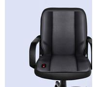 Coussin Chauffant Electrique avec 3 Niveaux de Chaleur et 5 Modes de Massage, Tapis Chauffant pour Chaise avec Capteur de Pression, Heating Pad de Siège pour L'hiver(Black,Medium)