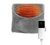 Coussin Chauffant Electrique, Ceinture Chauffante Lombaire 125 x 30 cm avec 9 Niveaux de Chaleur et Arrêt Automatique, Lavable