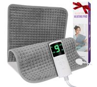 Coussin Chauffant Electrique, Ceinture Chauffante Lombaire avec 9 Niveaux de Chaleur et Chauffage Rapide, Protection Contre Surchauffe, Excellent Cadeau pour Papa et Maman (44x84cm)