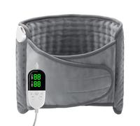 Coussin Chauffant Électrique, Coussin Chauffant Pour La Taille Avec Contrôleur LCD, 6 Niveaux De Chauffage & 4 Réglages De Minuterie, Idéal Pour Soulager Le Dos, Le Cou Et Tout Le Corps