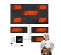 Coussin chauffant électrique en tissu | Ensemble de vêtements chauffants USB | Coussinets chauffants à Film d'élément chauffant électrique USB pour la nuit de Camping d'hiver en plein air