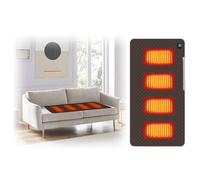 Coussin Chauffant Électrique Pliable, Équipé D'une Protection Contre La Surchauffe Et D'une Fonction D'arrêt Automatique, Chaud Et Confortable Idéal For Le Camping En Famille(Brown,45 * 90 cm)