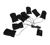 Coussin chauffant électrique pour animaux de compagnie d'hiver, en tissu chaud, réglable à 3 vitesses avec interrupteur, feuille chauffante pour gilet, 8 pièces