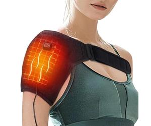 Coussin Chauffant Électrique Pour Épaules - Orthèse Chauffante À Prise USB, Support De Thérapie À Température Réglable | Masseur De Pour La Récupération Des Blessures Au Dos