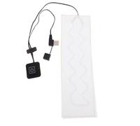 Coussin Chauffant Électrique pour Foulard USB 5v 2a Fibre Carbone Blanc | Trois Modes 35 à 55 °c, Charge Usb, Confortable à Porter, Toucher Doux pour Nuque et Écharpe