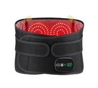 Coussin Chauffant Électrique Pour La Taille, Ceinture Chauffante Pour Dos Sans Fil Avec 3 Modes De Massage Chauffant Rapide, Écran Tactile, Pour L'abdomen Avec Batterie Rechargeable 5000mAh(Noir)