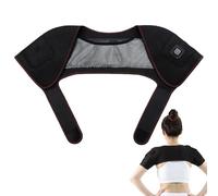 Coussin chauffant électrique pour le cou, 3 réglages de la température, coussin chauffant pour homme, coussin thermique en fibre de carbone pour le haut du dos pour tension du cou