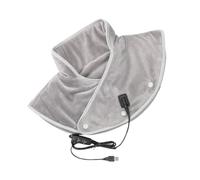 Coussin chauffant électrique pour le cou, avec 3 niveaux, enveloppement portable pour femme avec chaleur pour méditation, voyage, travail, étude, maison, utilisation à la maison et en voyage