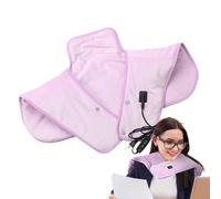 Coussin chauffant électrique pour le cou et les épaules - Coussin chauffant portable pour le cou chauffé enfichable, chauffe-cou avec arrêt automatique,