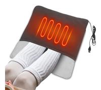 Coussin chauffant électrique pour les pieds, coussin chauffant pour les pieds - Tapis chauffe-pieds USB sous le bureau | Tapis chauffant rapide pour lieu de travail 14.96x13.78in, confortable et lavab