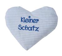 Coussin chauffant en forme de cœur avec inscription en anglais « Happy Birthday »