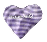 Coussin chauffant en forme de cœur avec inscription en anglais « Happy Birthday »