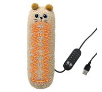 Coussin chauffant en forme de doudou, coussin chauffant contre les crampes - Coussin chauffant réglable plug-in pour chat | Coussin chauffant USB portable pour la maison, les entreprises, les voyages