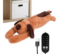 Coussin chauffant en peluche pour adultes | Chien chauffant en peluche | Jouet électrique USB avec température réglable et arrêt automatique | Pour dos cou Abdomen Cycle Menstruel Garçons