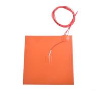 Coussin chauffant en silicone 200 x 200 mm 12 V 200 W pour lit chauffant haute résistance à 200 °C, élément chauffant rapide avec ruban adhésif double face