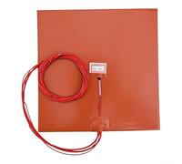Coussin chauffant en silicone 220 V 500 W avec couche imperméable 200 mm pour lit chauffant Ender 3 pour lit chauffant CR10 améliore l'adhérence de l'impression et réduit la déformation