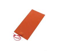 Coussin chauffant en silicone 5 V 80 W étanche plaque chauffante électrique 100 x 200 mm pour isolation du réservoir de carburant automobile et du réservoir d'eau