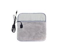 Coussin chauffant enfichable USB pour pieds - Chauffe-pieds électrique en velours de 30 cm | Réglages de chaleur réglables à 5 niveaux | Coussin chauffant lavable pour canapé-lit à domicile |