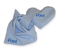 Coussin chauffant et chiffon en forme de cœur Vichykaro