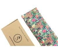 Coussin chauffant et graines pour le chauffage au micro-ondes. A la fleur d'oranger, à la lavande ou au romarin India ((M (50 x 15 x 2 CM), Sense parfum)